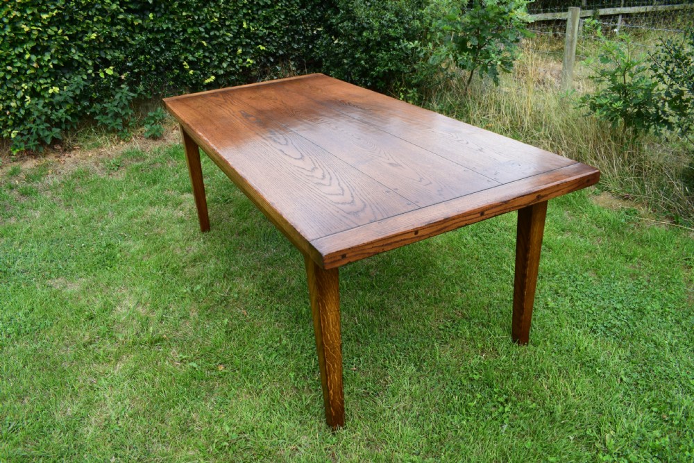 Oak Farmhouse Refectory Table View V