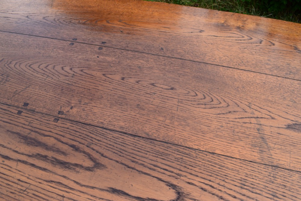 Oak Farmhouse Refectory Table View VII