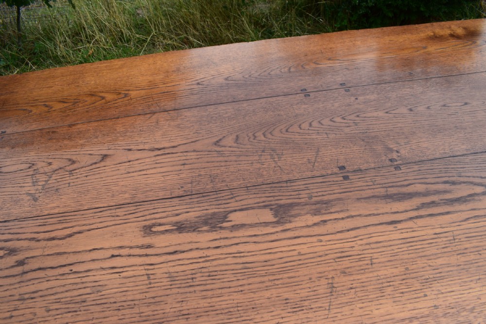 Oak Farmhouse Refectory Table View VIII