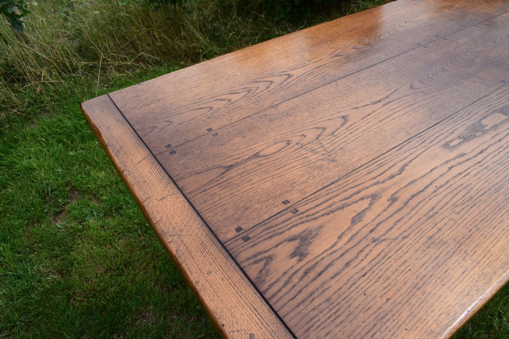 Oak Farmhouse Refectory Table View IX