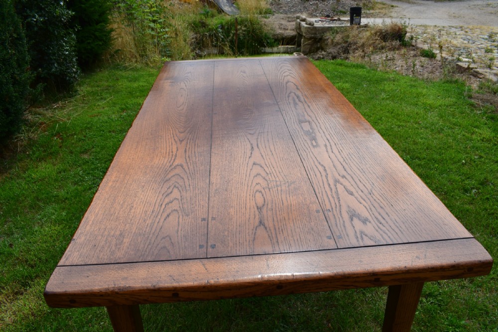 Oak Farmhouse Refectory Table View X