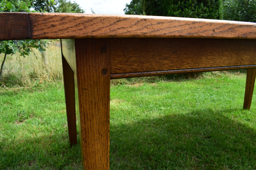 Oak Farmhouse Refectory Table View XI