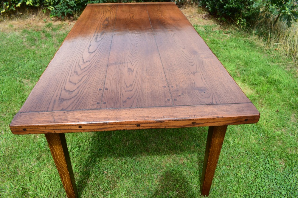 Oak Farmhouse Refectory Table View XIII