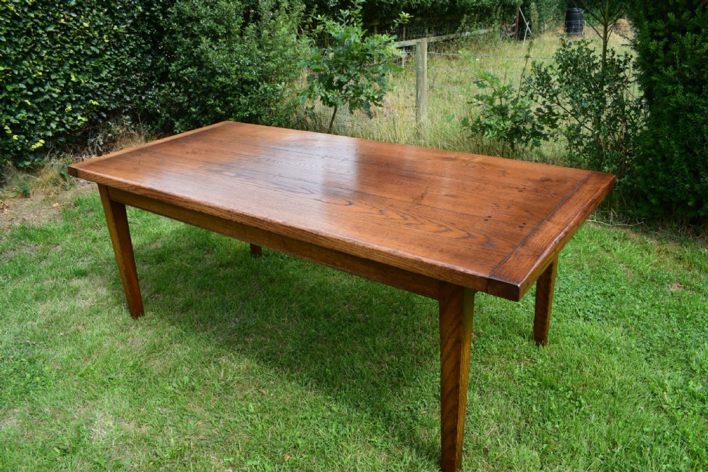 Oak Farmhouse Refectory Table View XV