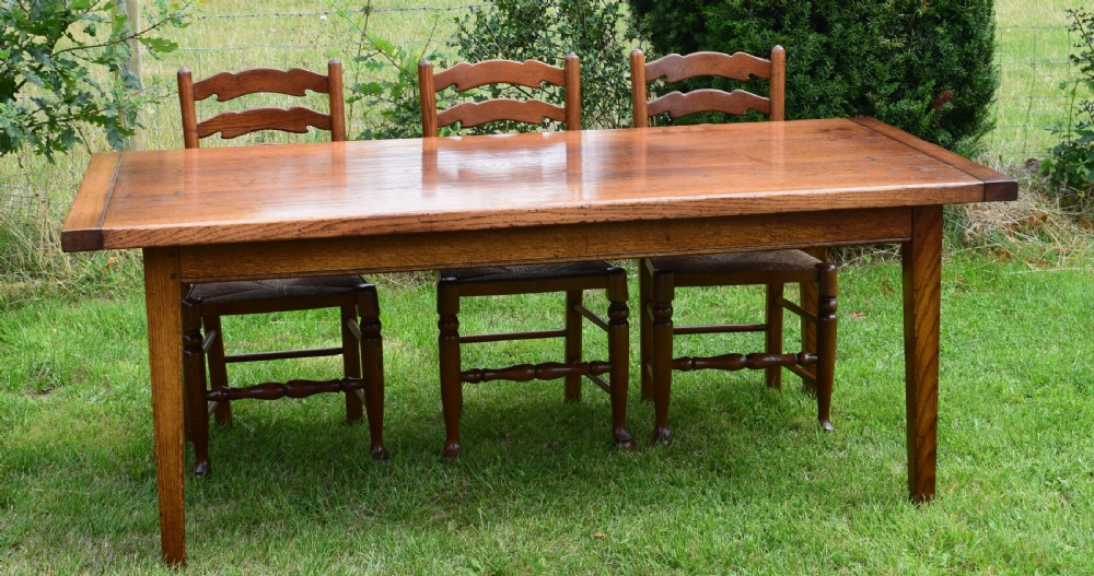 Oak Farmhouse Refectory Table View XVII