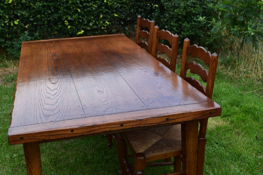Oak Farmhouse Refectory Table View XVIII