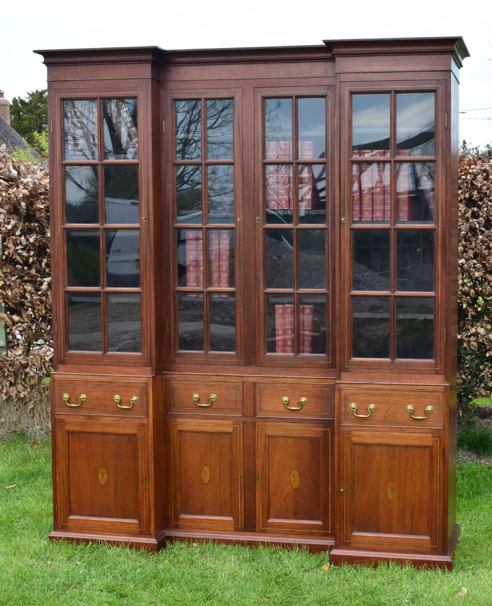 Mahogany Library Bookcase  View II