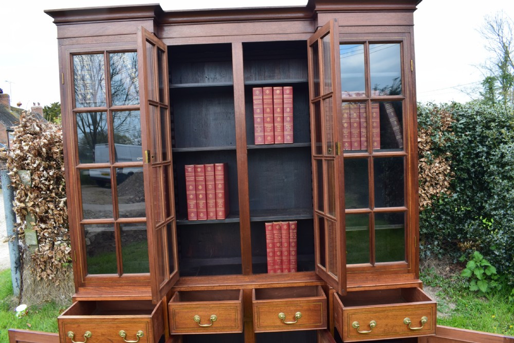 Mahogany Library Bookcase  View XIII