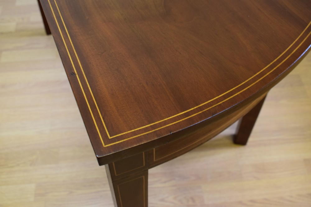 Antique English Georgian Period Demi-Lune Table (Circa 1800) View VII