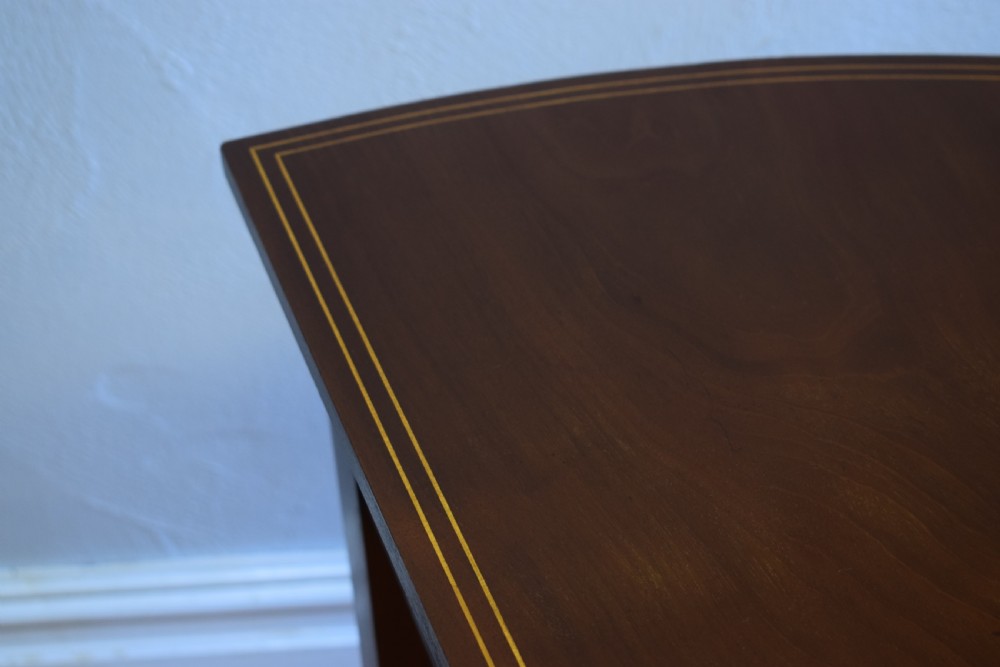 Antique English Georgian Period Demi-Lune Table (Circa 1800) View VIII
