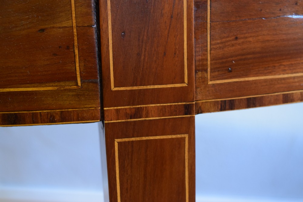 Antique English Georgian Period Demi-Lune Table (Circa 1800) View X