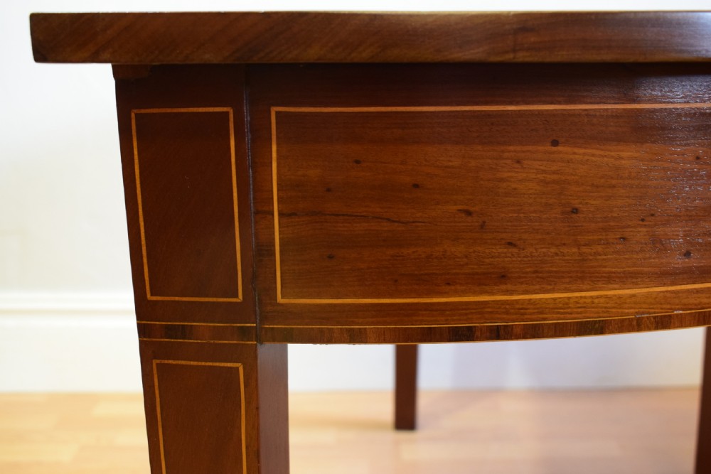 Antique English Georgian Period Demi-Lune Table (Circa 1800) View XII