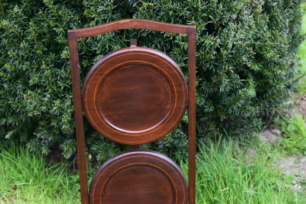  Mahogany  Inlaid Cake Stand View VII