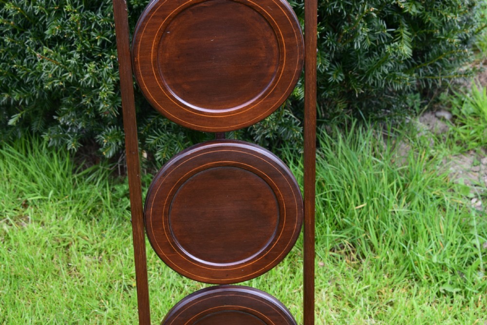  Mahogany  Inlaid Cake Stand View VIII