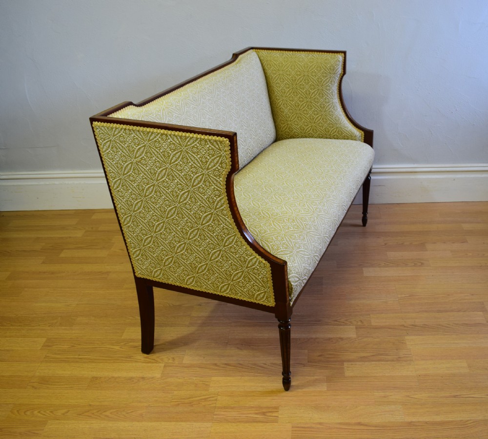 Antique Edwardian Inlaid Sofa