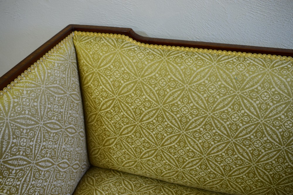 Antique Edwardian Inlaid Sofa View IV