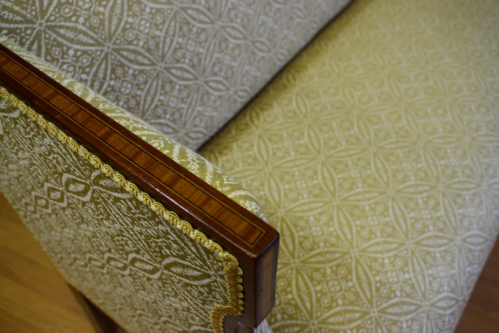 Antique Edwardian Inlaid Sofa View V
