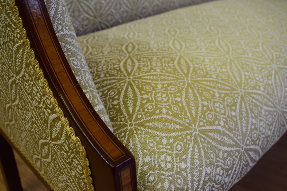 Antique Edwardian Inlaid Sofa View VI