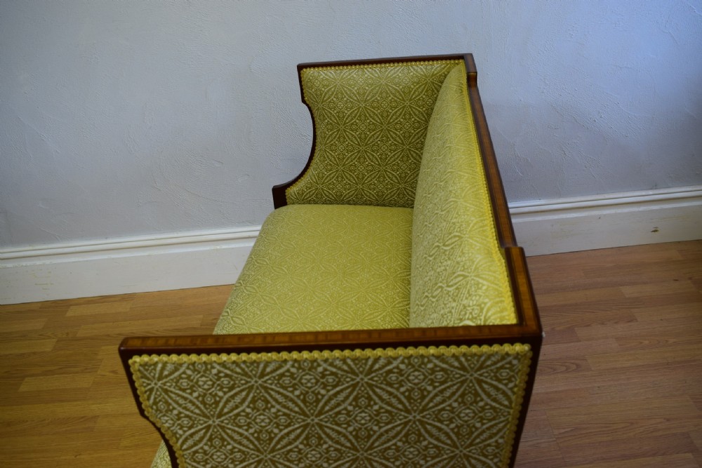 Antique Edwardian Inlaid Sofa View VII