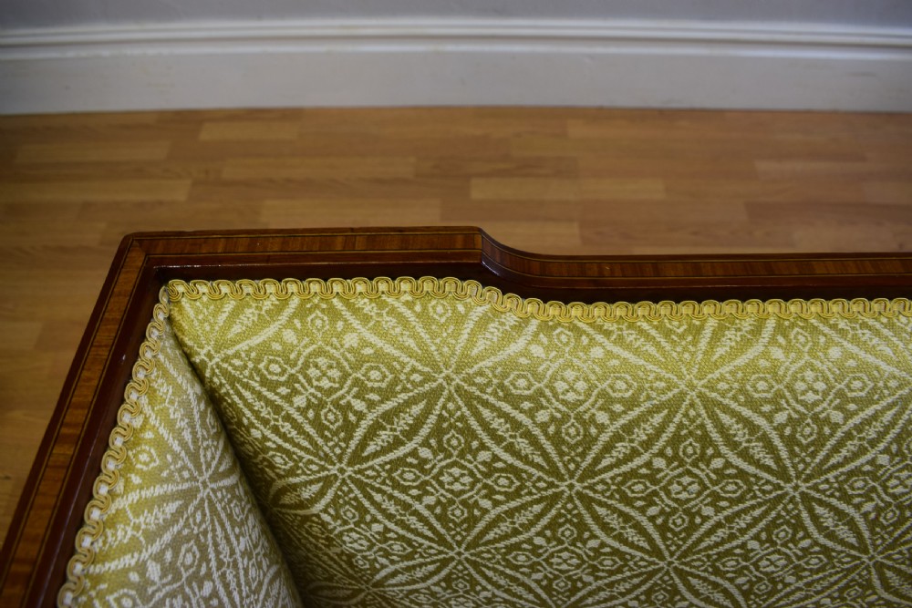 Antique Edwardian Inlaid Sofa View XV