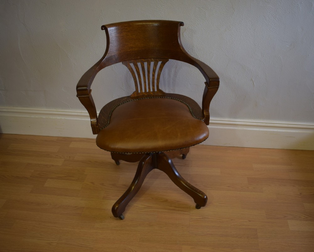 Antique Victorian Office Chair View II