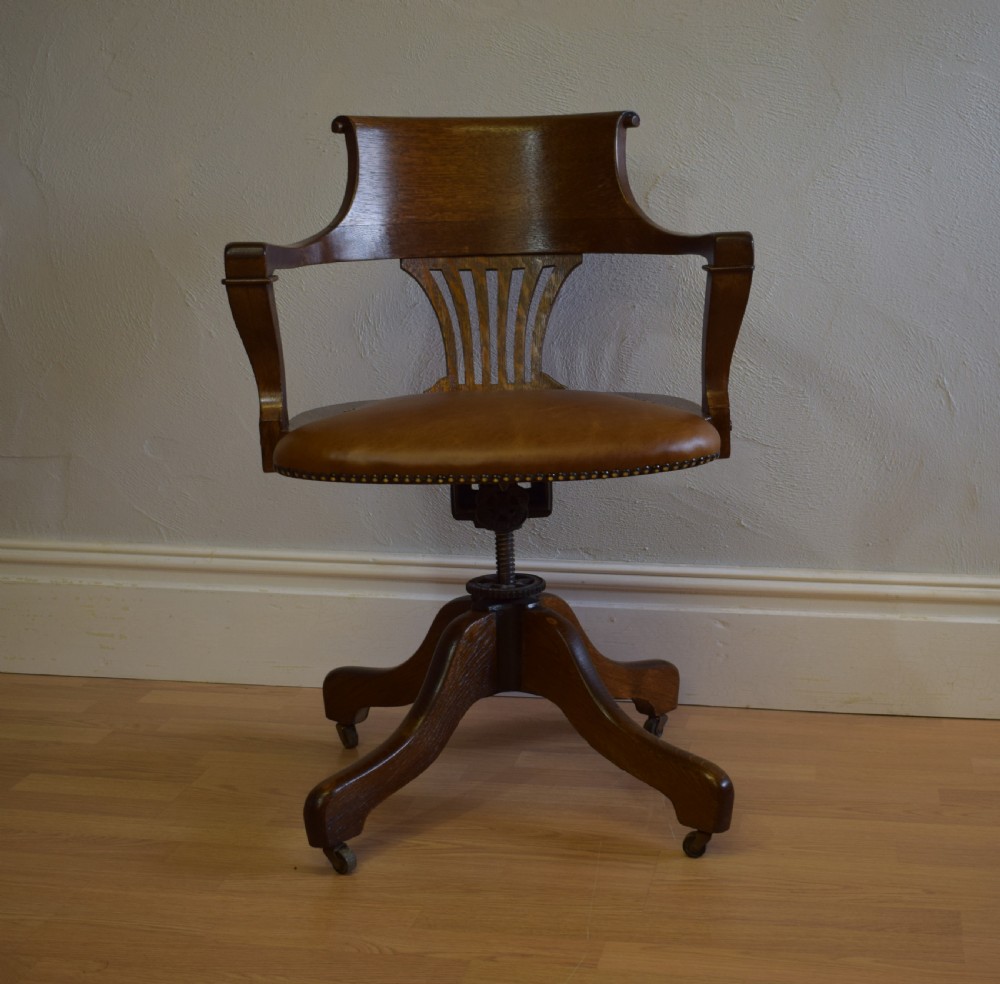 Antique Victorian Office Chair View III