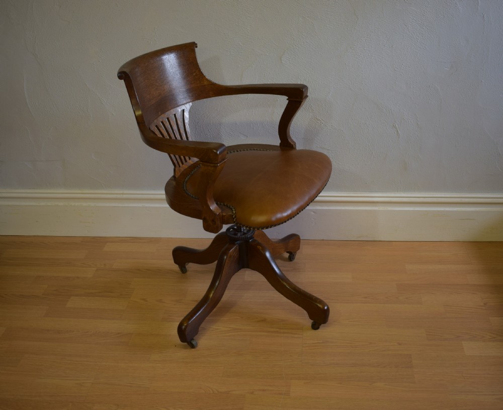 Antique Victorian Office Chair View IV