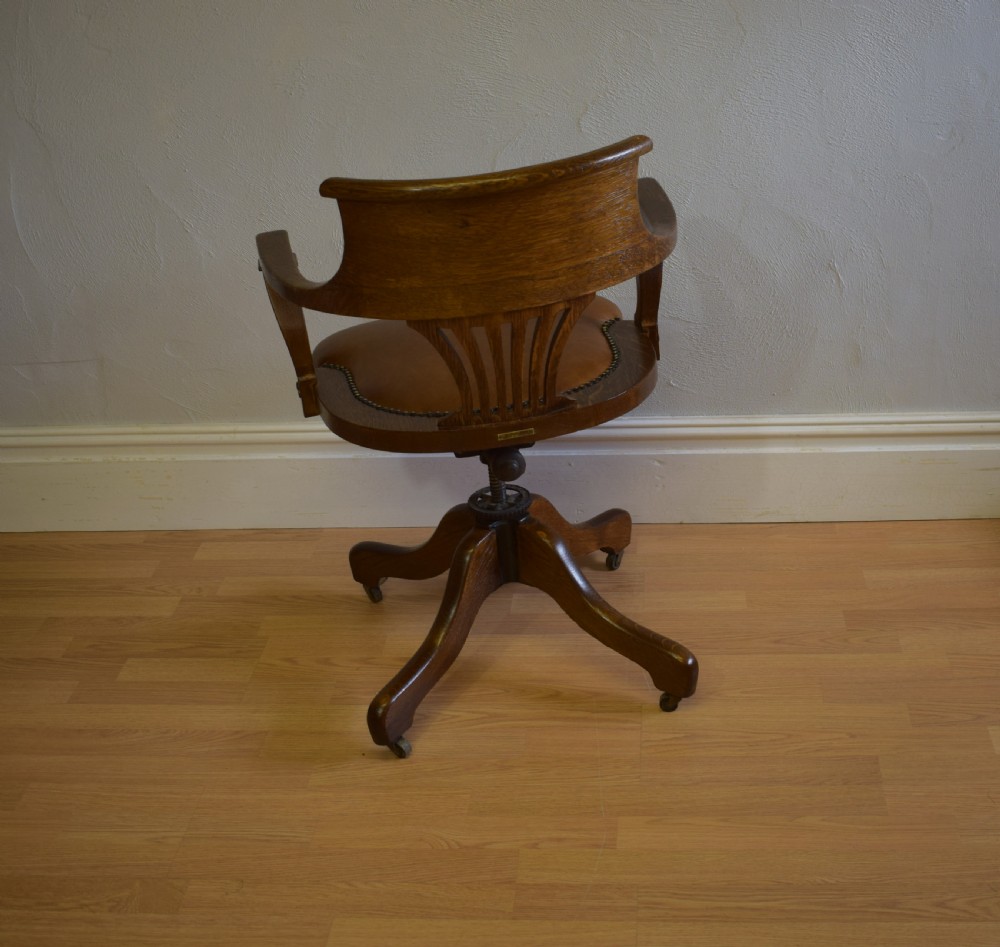 Antique Victorian Office Chair View V