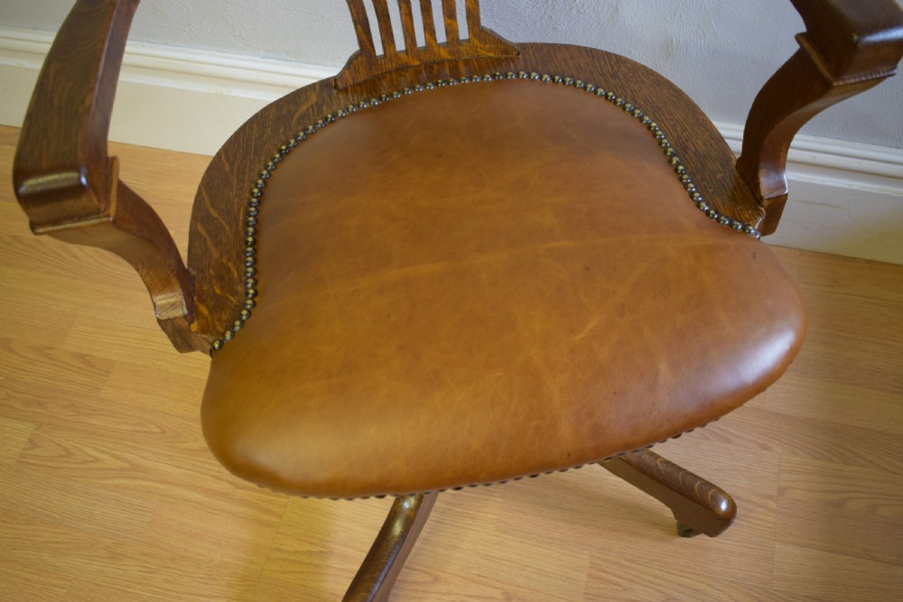 Antique Victorian Office Chair View VIII