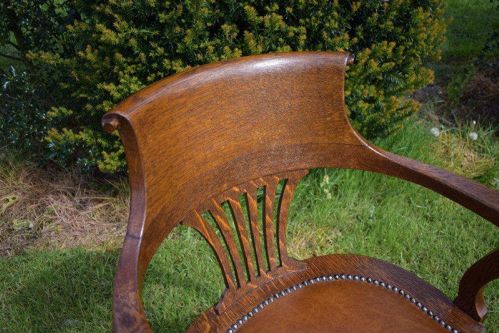 Antique Victorian Office Chair View XV