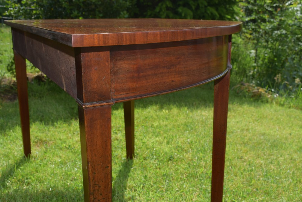 Antique Pair of Georgian Period Demi-Lune Tables (Circa 1800) View XVII