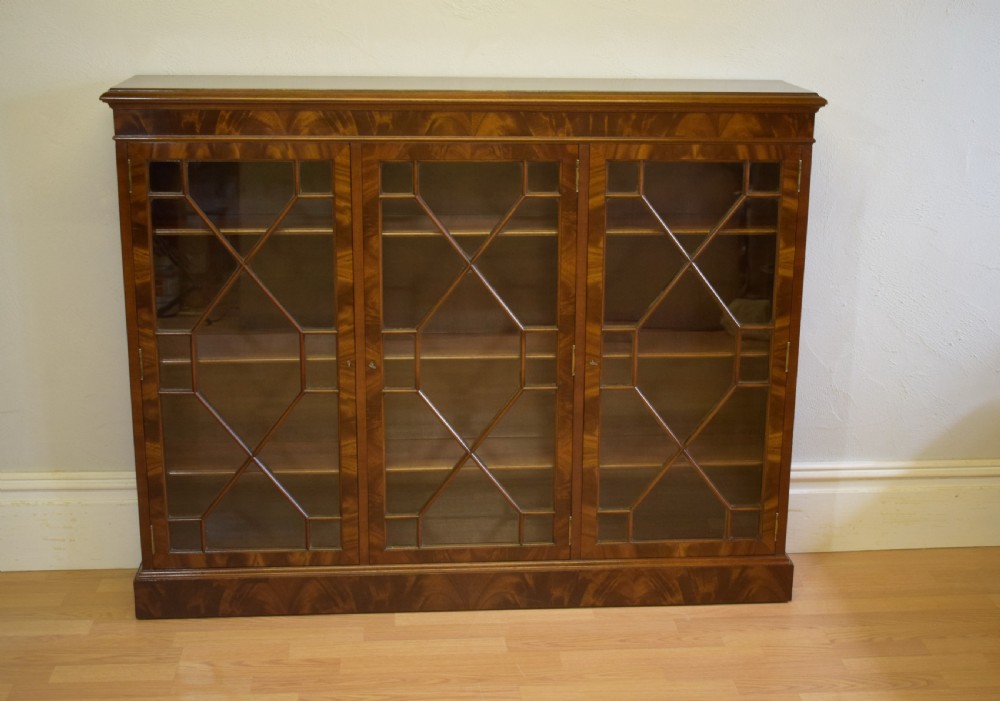 Antique 3 Door Bookcase View II
