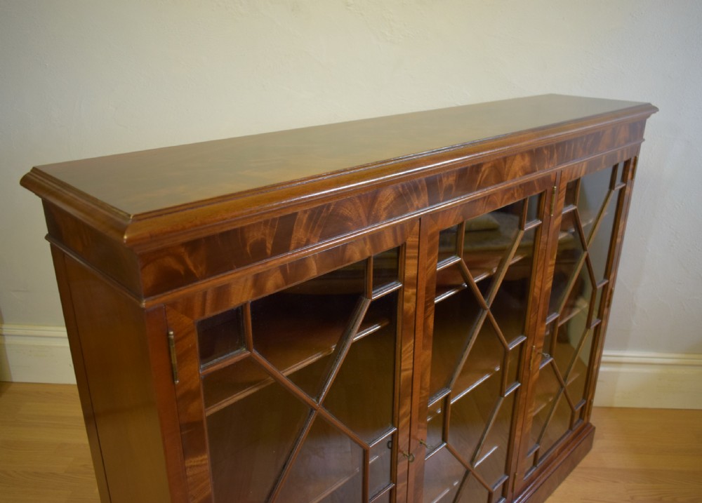 Antique 3 Door Bookcase View VI