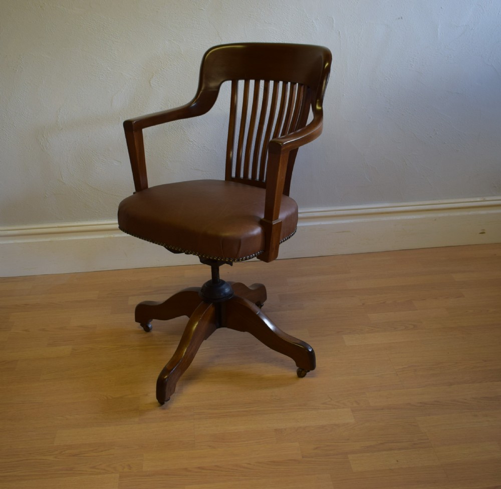 Antique Victorian Office Chair View VI