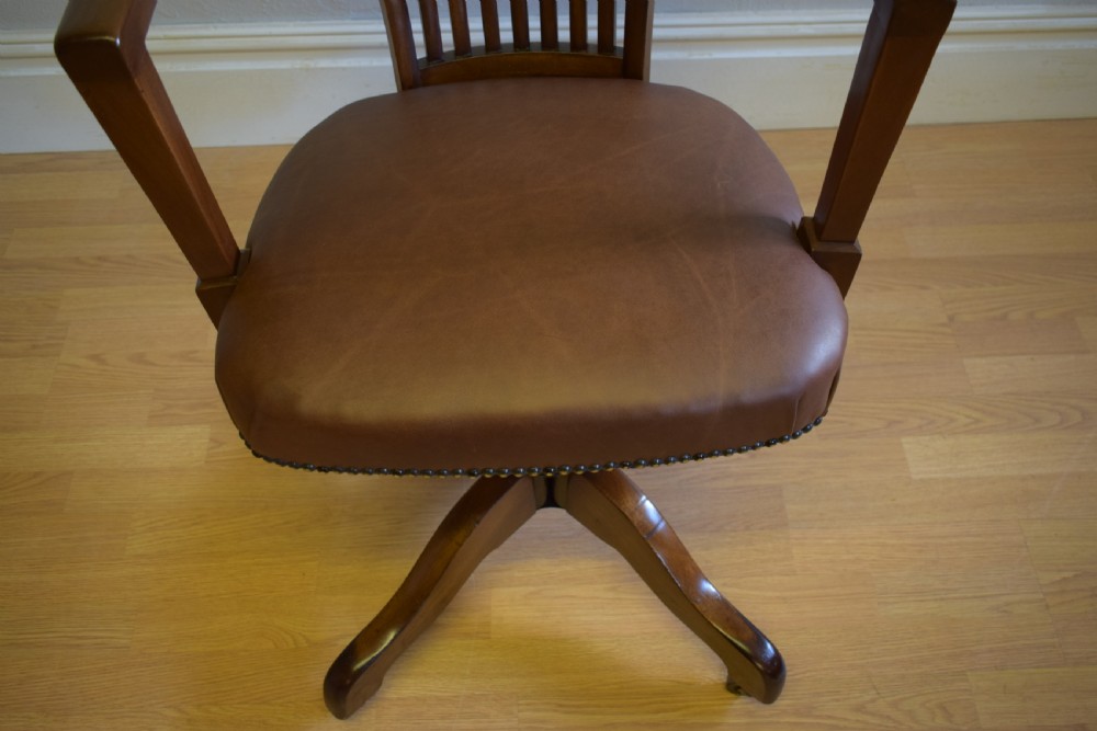 Antique Victorian Office Chair View IX