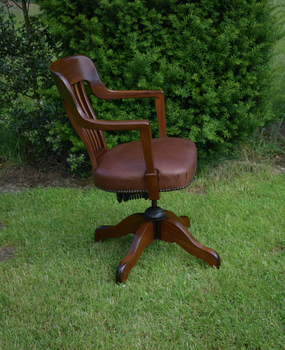Antique Victorian Office Chair View XII