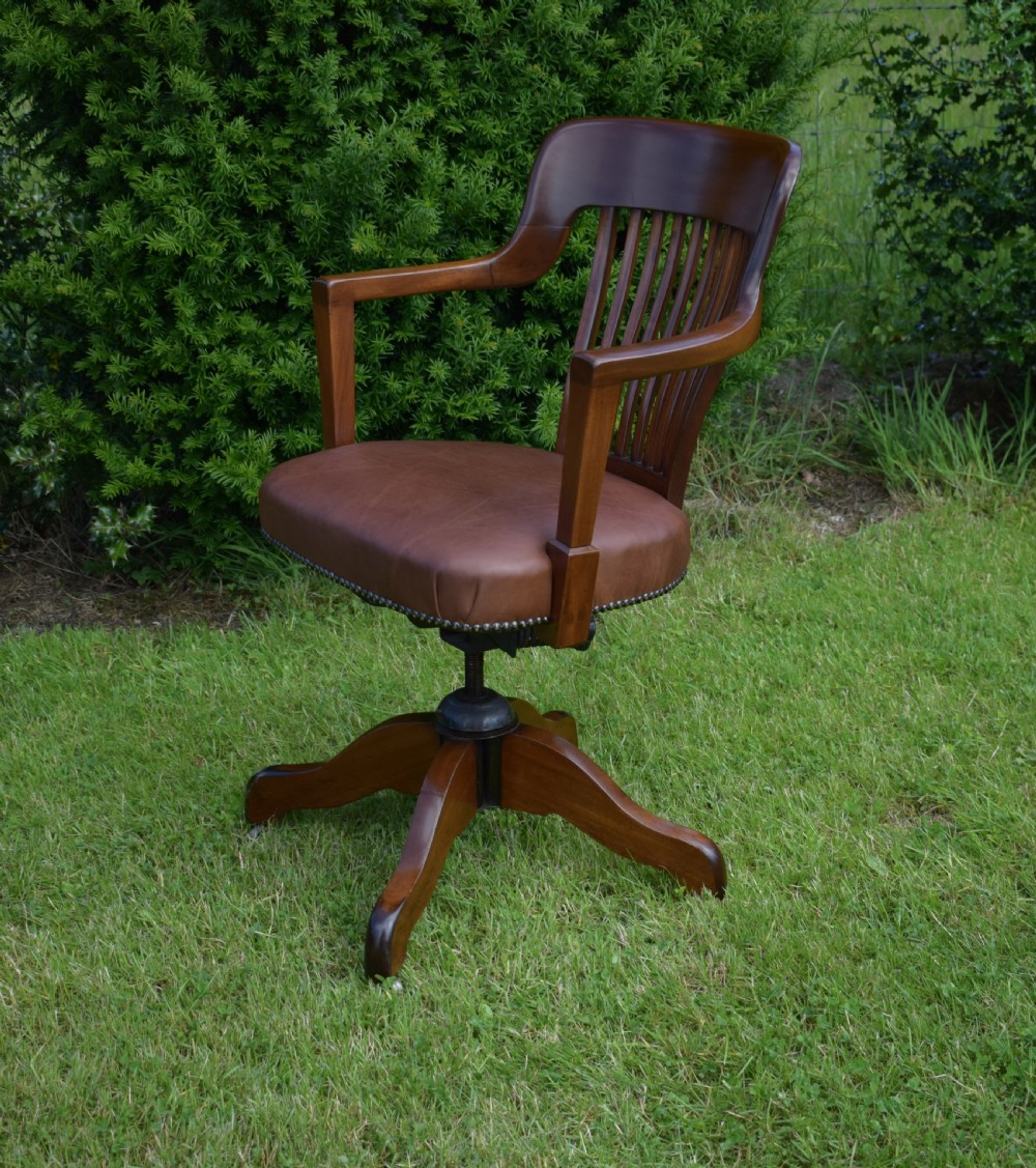 Antique Victorian Office Chair View XIII