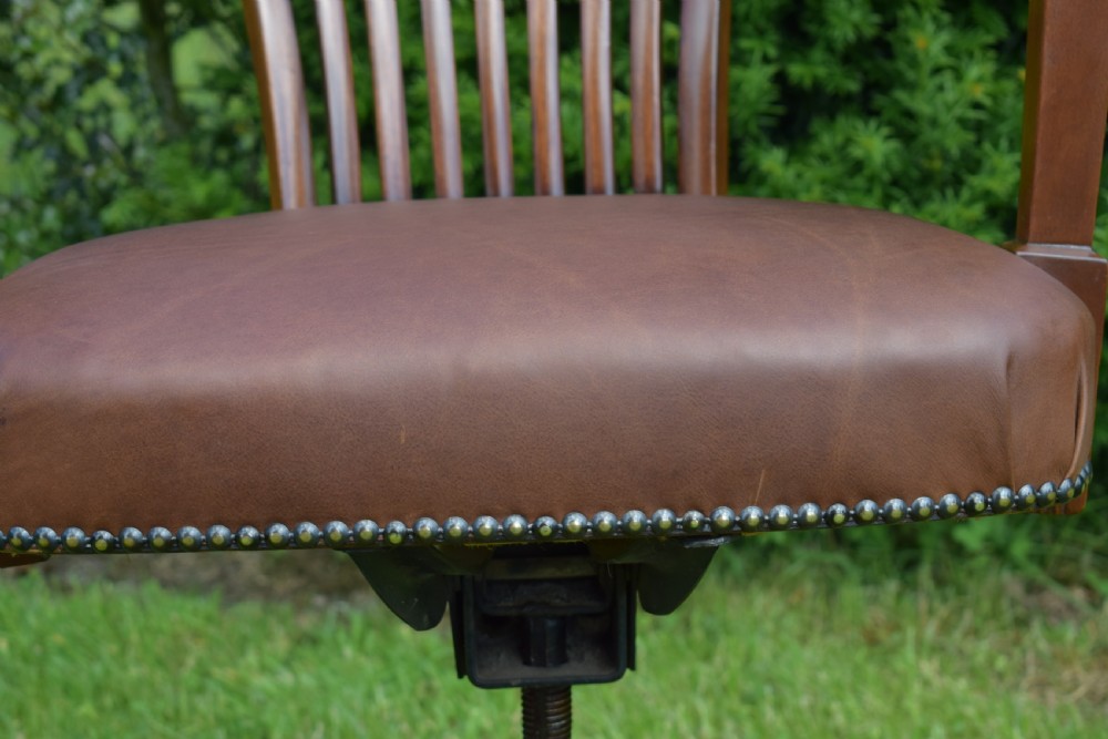 Antique Victorian Office Chair View XVI