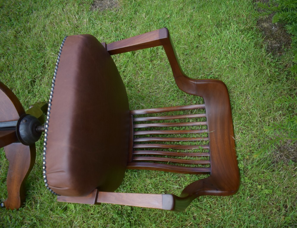 Antique Victorian Office Chair View XIX