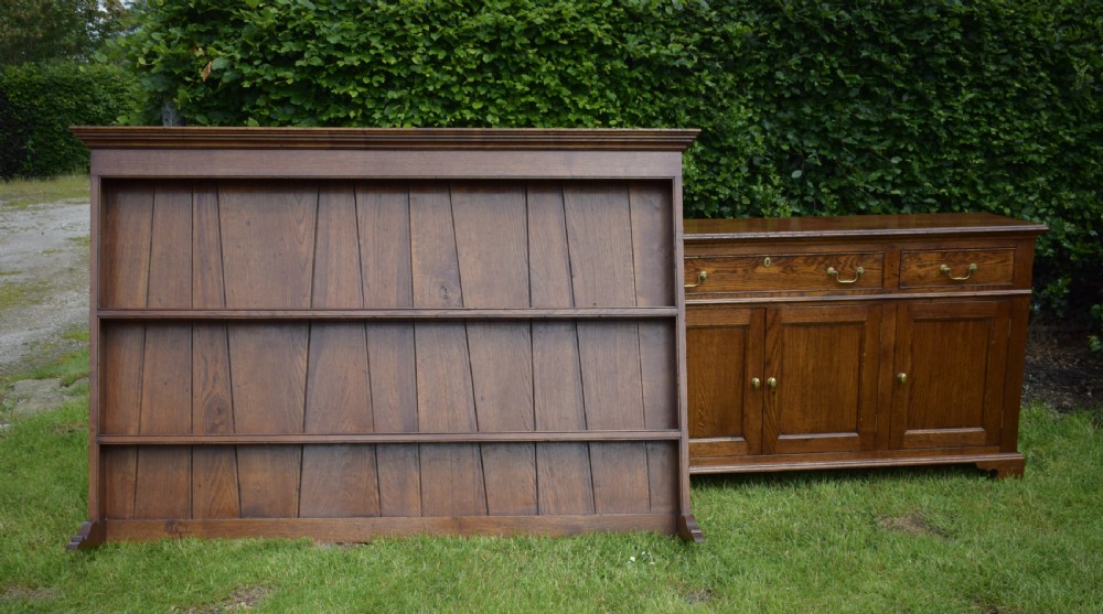 Antique Welsh Dresser & Rack Georgian Style View XIV