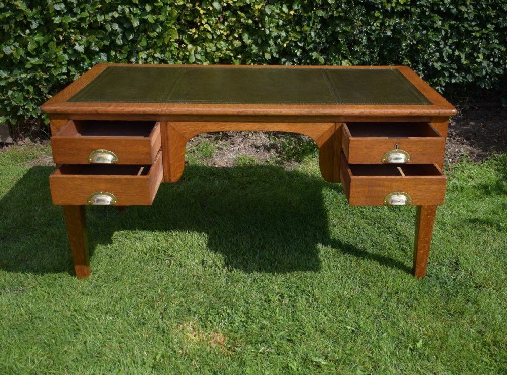 Antique Oak Desk View VI