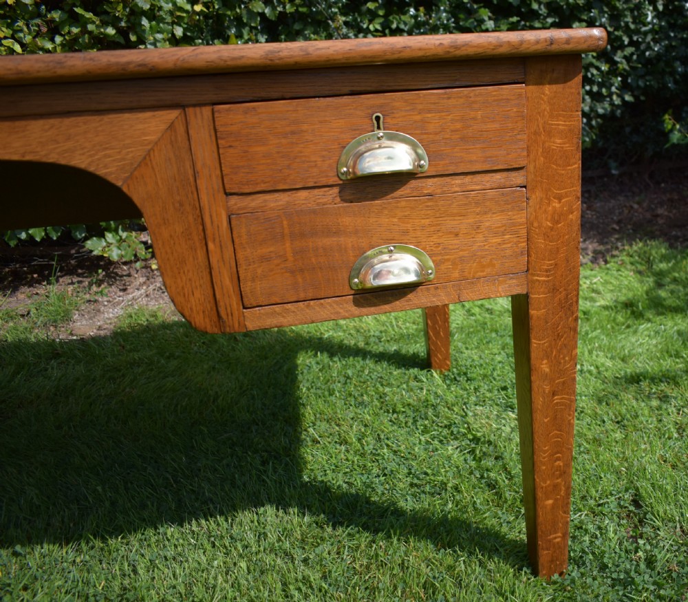 Antique Oak Desk View VII
