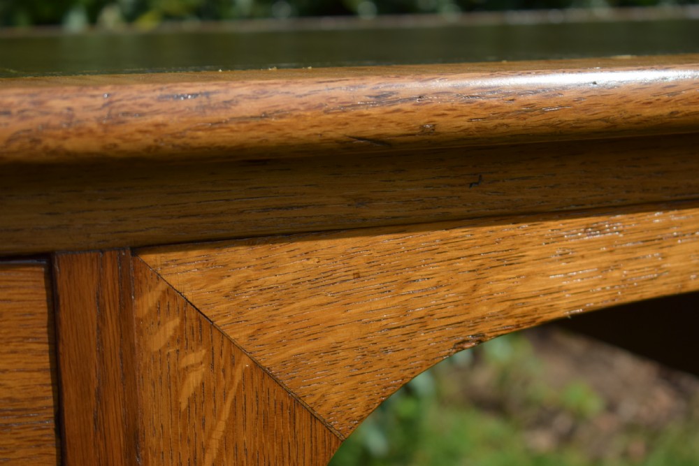 Antique Oak Desk View XIII