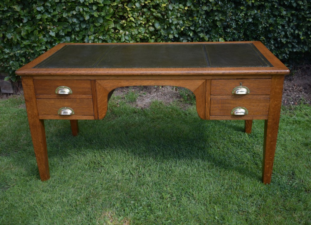 Antique Oak Desk View XV