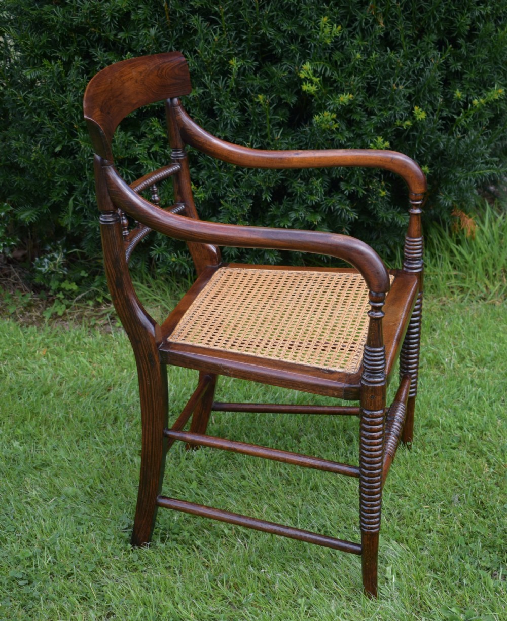 Antique English Regency Period Campaign Arm Chair (Circa 1810) View VII