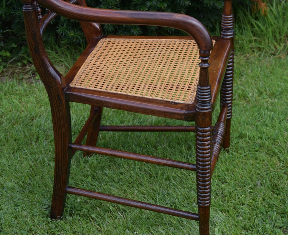 Antique English Regency Period Campaign Arm Chair (Circa 1810) View VIII