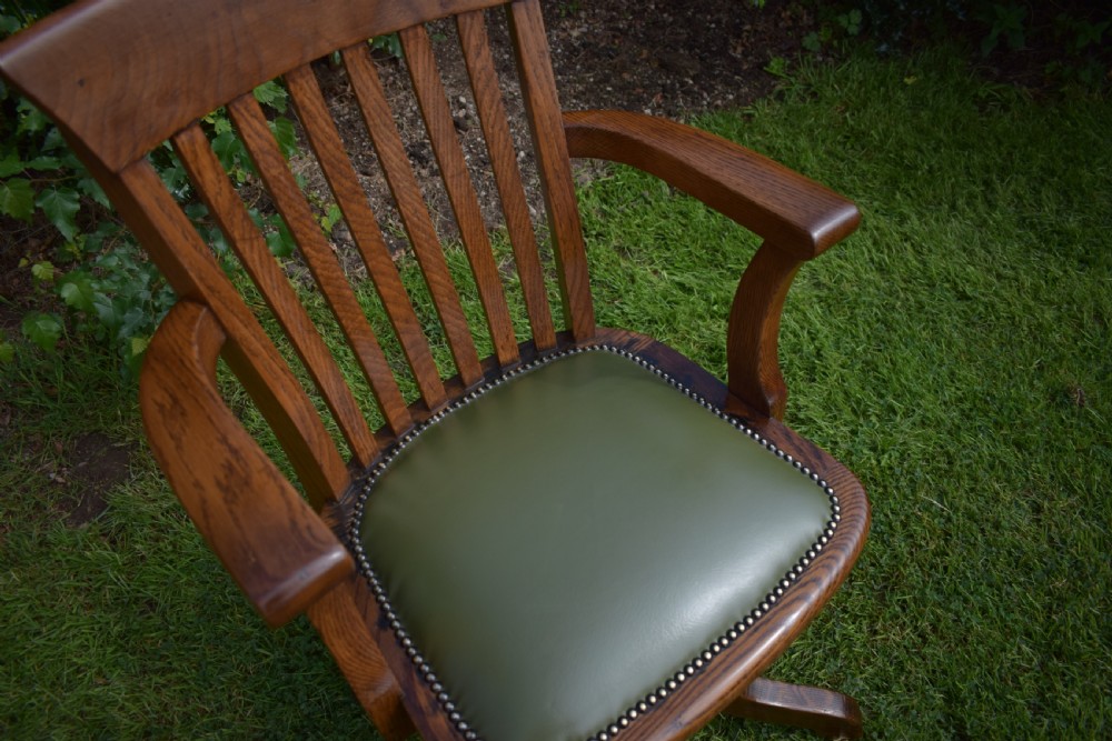 Antique Swivel Desk Chair View XI