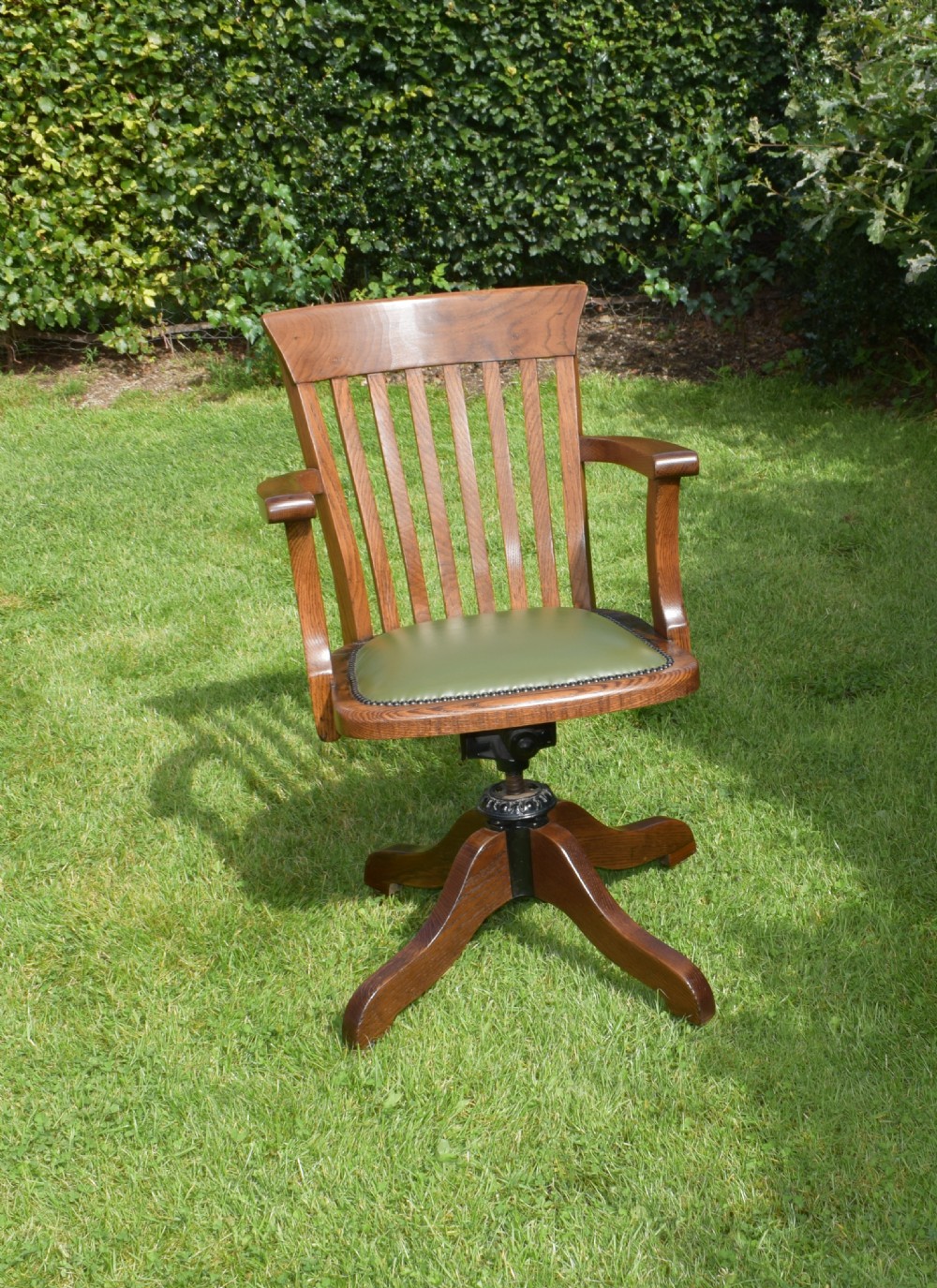 Antique Swivel Desk Chair View XX
