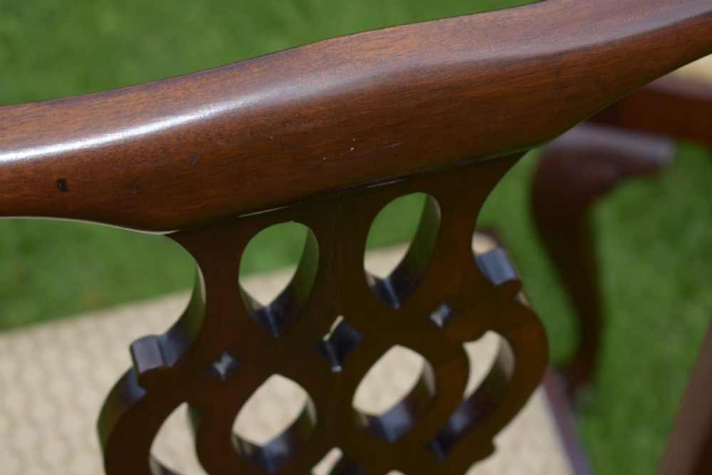 Antique Pair of Chippendale Side Chairs View XIV