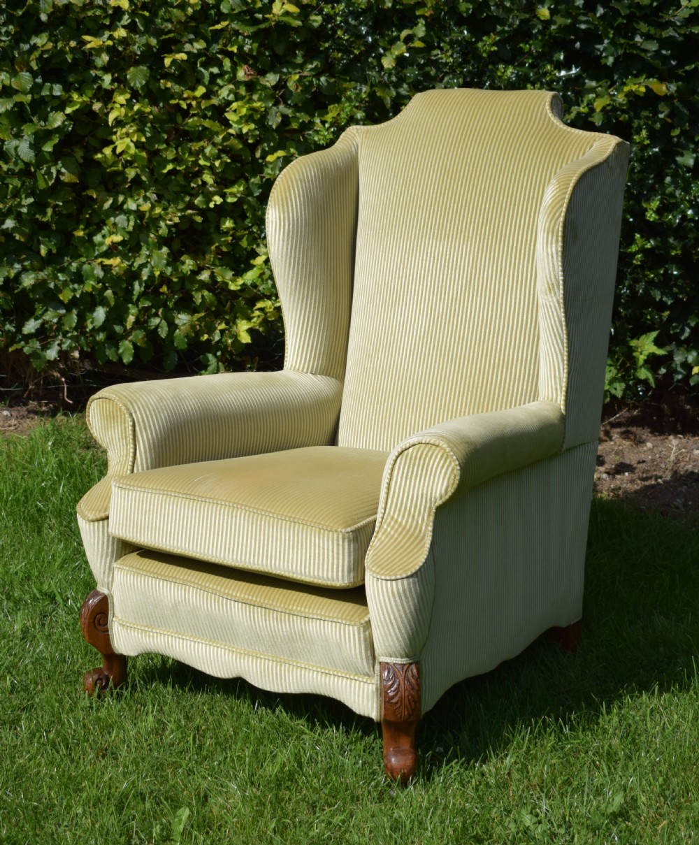 Antique Wing Back Arm Chair View II